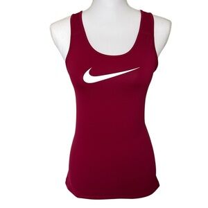 Nike Women's Dri Fit Maroon Tank Top Size Small